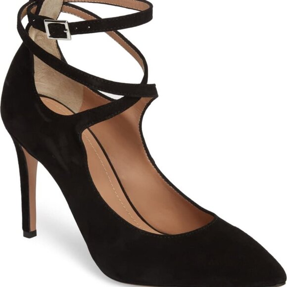 Lewit Carita Ankle Wrap Pump sz 7.5 - Picture 1 of 11